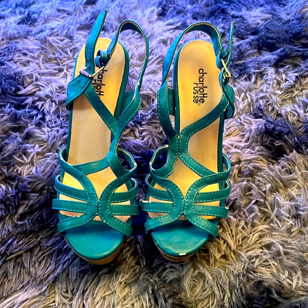 Women’s Teal Wedges size 6